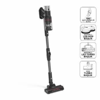 Arzum Ar4210 Magiclean Hydroflex Dikey Sarjlı Süpürge 500w, Bldc Motor Gücü, 60 Dk Kullanım, Siyah