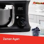 Arzum Ar1186 Crust Mix Pro Stand Mikser 5l Kapasiteli 3 Farklı Aparat 1500w, Siyah