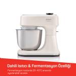 Arzum Ar1190 Gastroart Stand Mikser 1500w, 12 Hız Ayarı, Dahili Tartı ve Fermentasyon Ozelliği, Krem