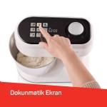 Arzum Ar1190 Gastroart Stand Mikser 1500w, 12 Hız Ayarı, Dahili Tartı ve Fermentasyon Ozelliği, Krem