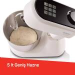 Arzum Ar1190 Gastroart Stand Mikser 1500w, 12 Hız Ayarı, Dahili Tartı ve Fermentasyon Ozelliği, Krem