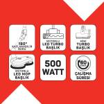 Arzum Ar4210 Magiclean Hydroflex Dikey Sarjlı Süpürge 500w, Bldc Motor Gücü, 60 Dk Kullanım, Siyah