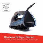 Arzum Ar6052 Steamlux Buharlı Utü Seramik Taban 3000w, 225 Gr/min Sok Buhar, Mavi