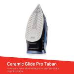 Arzum Ar6052 Steamlux Buharlı Utü Seramik Taban 3000w, 225 Gr/min Sok Buhar, Mavi