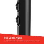 Arzum Ar5134 Hairstar Neo Saç Kurutma Makinesi 2300 W, Soğuk Hava Fonksiyonu, Siyah