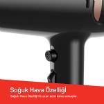 Arzum Ar5134 Hairstar Neo Saç Kurutma Makinesi 2300 W, Soğuk Hava Fonksiyonu, Siyah