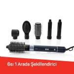 Arzum Ar5166 Revolution Bldc Ionic Hava Uflemeli Saç Sekillendirici 6 Farklı Başlıklı, 1500w, Siyah